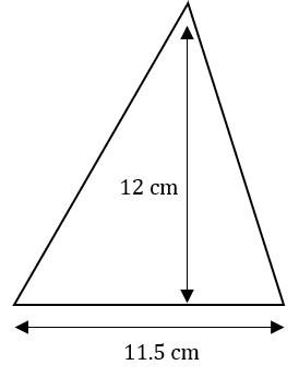 area of triangle question