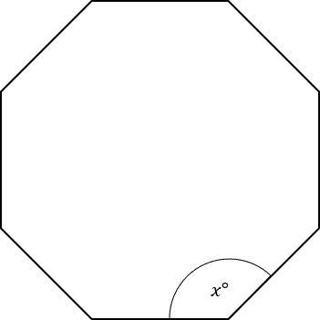 interior angle of an octagon question