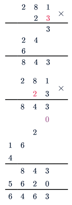 Column Method Multiplication