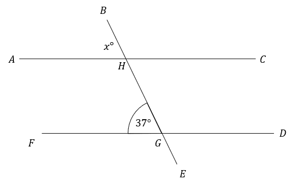 unknown corresponding f angle question